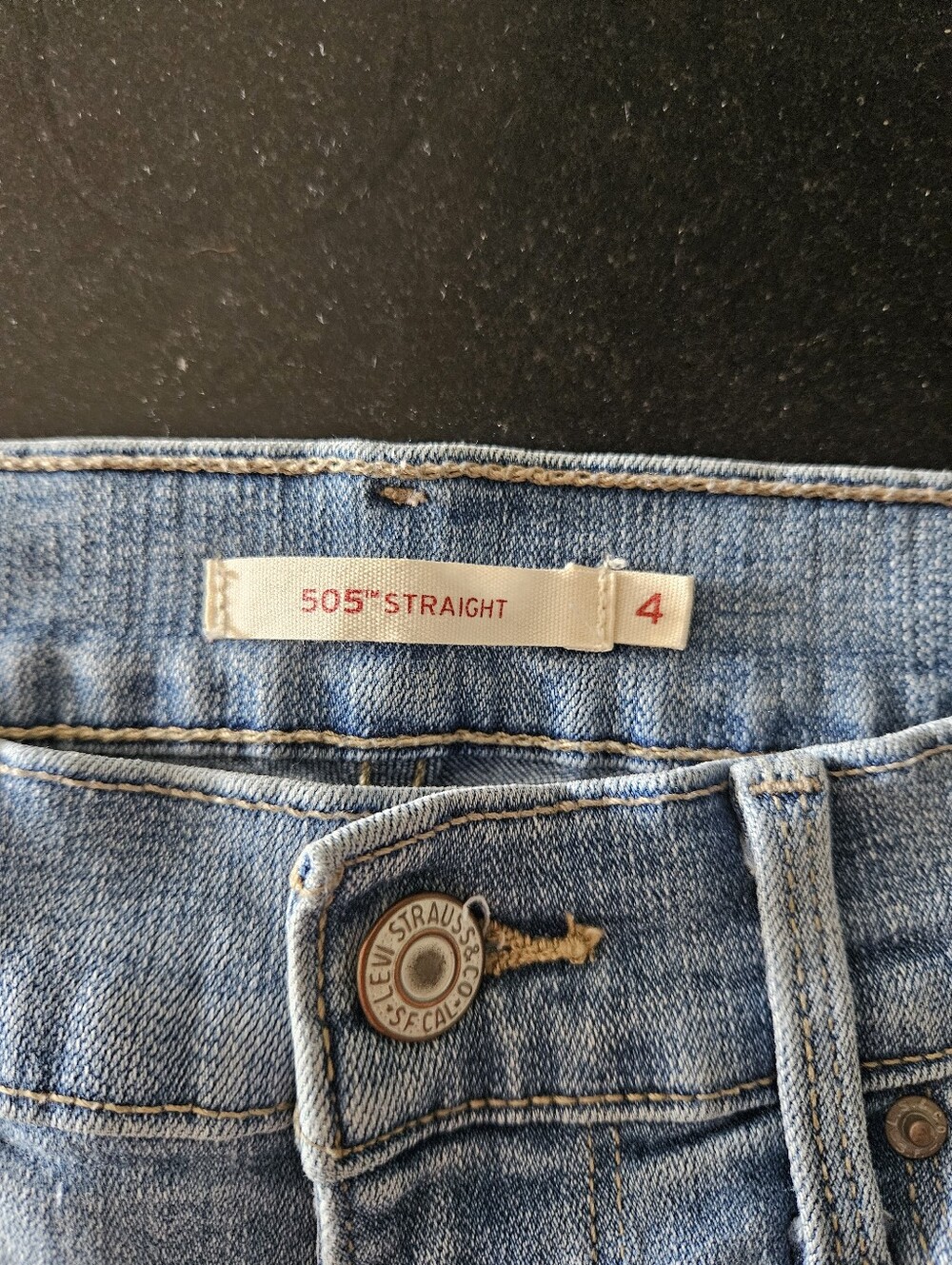 Levi's 505 Straight Size 4 Jeans - Picture 2 of 9